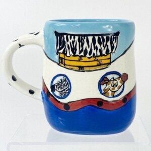 Lynda Corneille Signed Noah’s Ark Safari Mug Cup 14 Oz